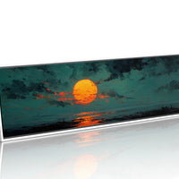 Molten Sun Over Quiet Horizon