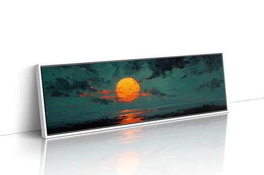 Molten Sun Over Quiet Horizon