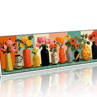 Vases of Sunlit Garden Color