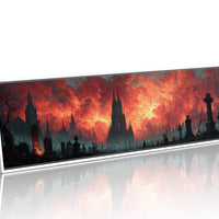 Cathedral Beneath a Burning Sky