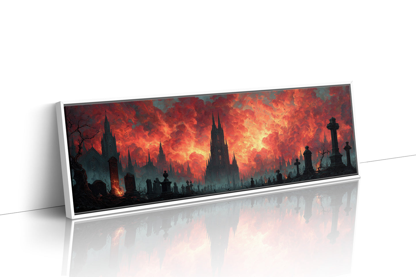 Cathedral Beneath a Burning Sky
