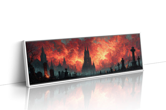 Cathedral Beneath a Burning Sky