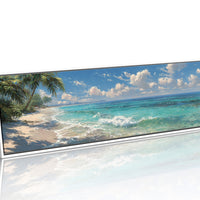 Waves Along a Sunlit Shore