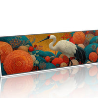 Crane Among the Coral Garden