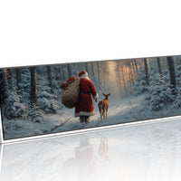 Santa’s Quiet Walk Through Winter Pines
