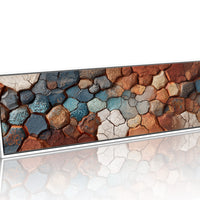Cracked Earth Mosaic in Desert Tones