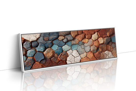 Cracked Earth Mosaic in Desert Tones