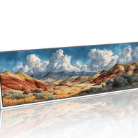 Painted Desert Beneath Towering Clouds