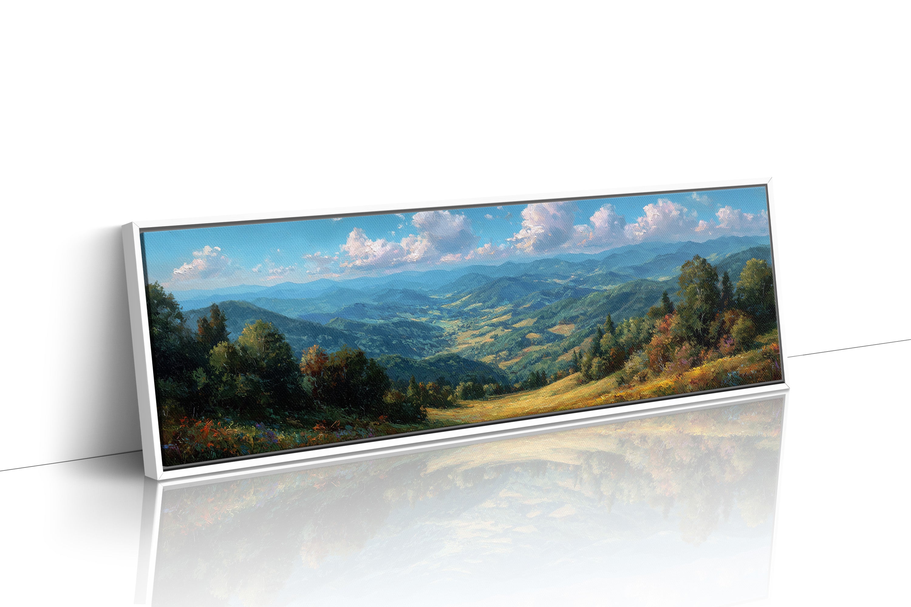 Sunlit Valley Beneath Endless Blue