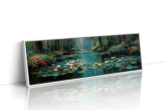 Water Lilies In Forest Stillness