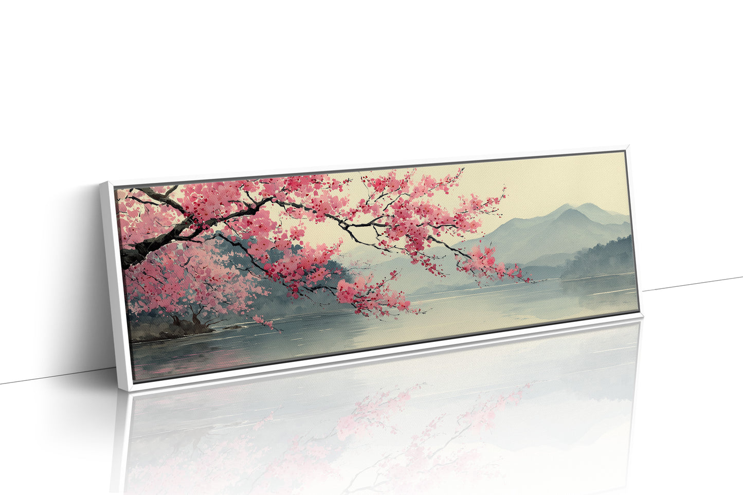 Cherry Blossoms Over Quiet Waters