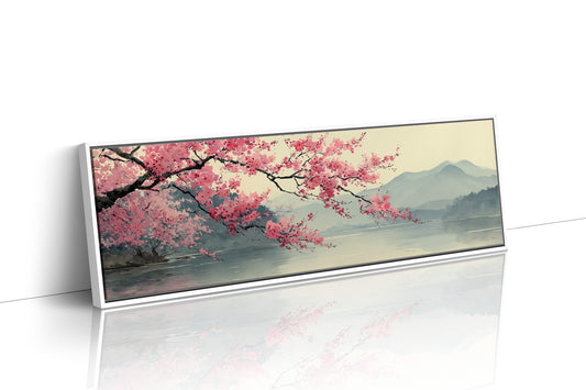 Cherry Blossoms Over Quiet Waters