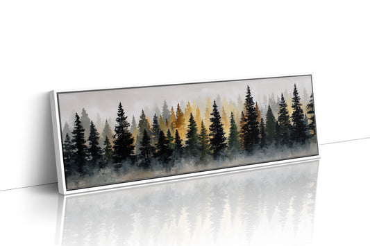 Pines Rising Through Morning Mist