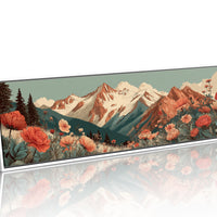 Wildflowers Beneath The Alpine Peaks