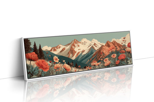 Wildflowers Beneath The Alpine Peaks