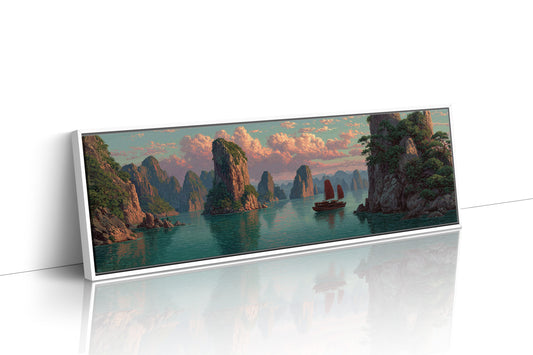 Sailing Between Stone Giants