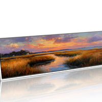 Golden Marsh Beneath A Painted Sky