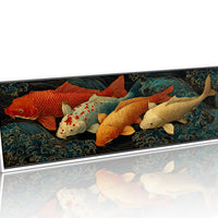 Koi Beneath the Midnight Waves