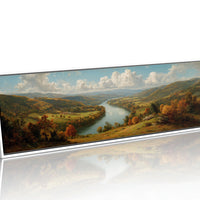 Autumn Valley Along The Riverbend