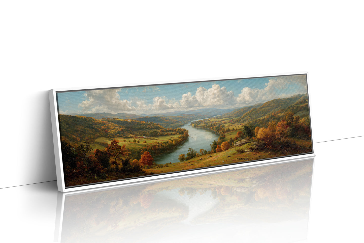 Autumn Valley Along The Riverbend