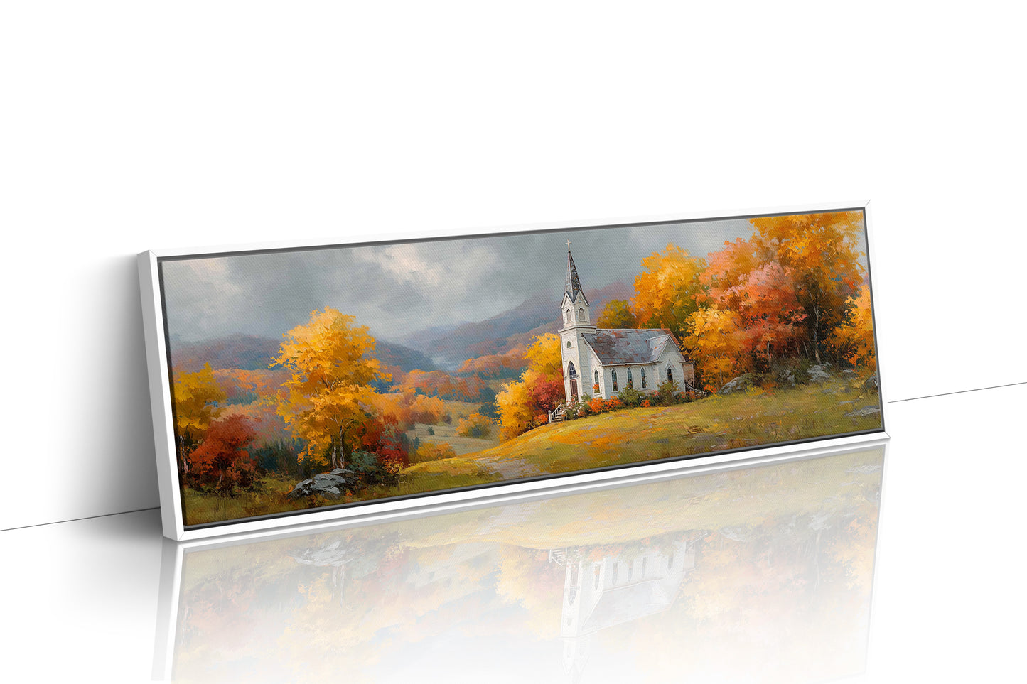 Autumn Light On The Hilltop Chapel