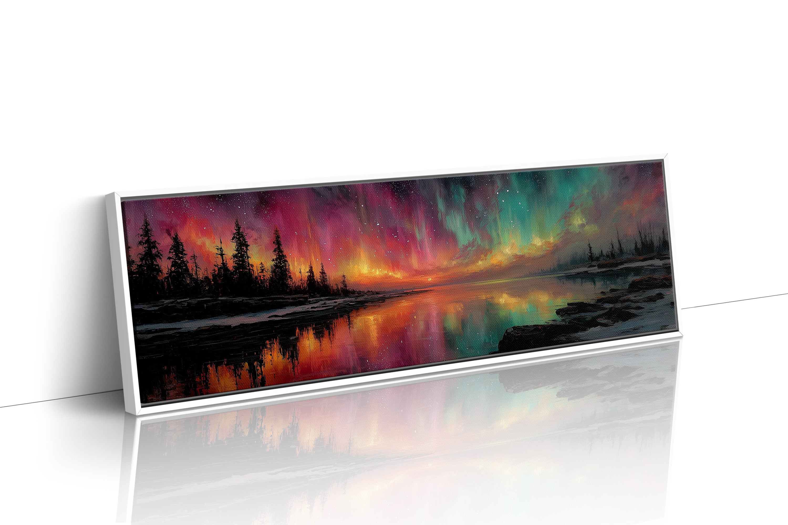 Northern Lights Over Still Waters