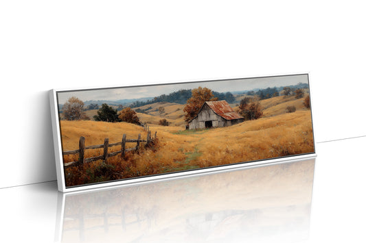 Autumn Hillside Barn