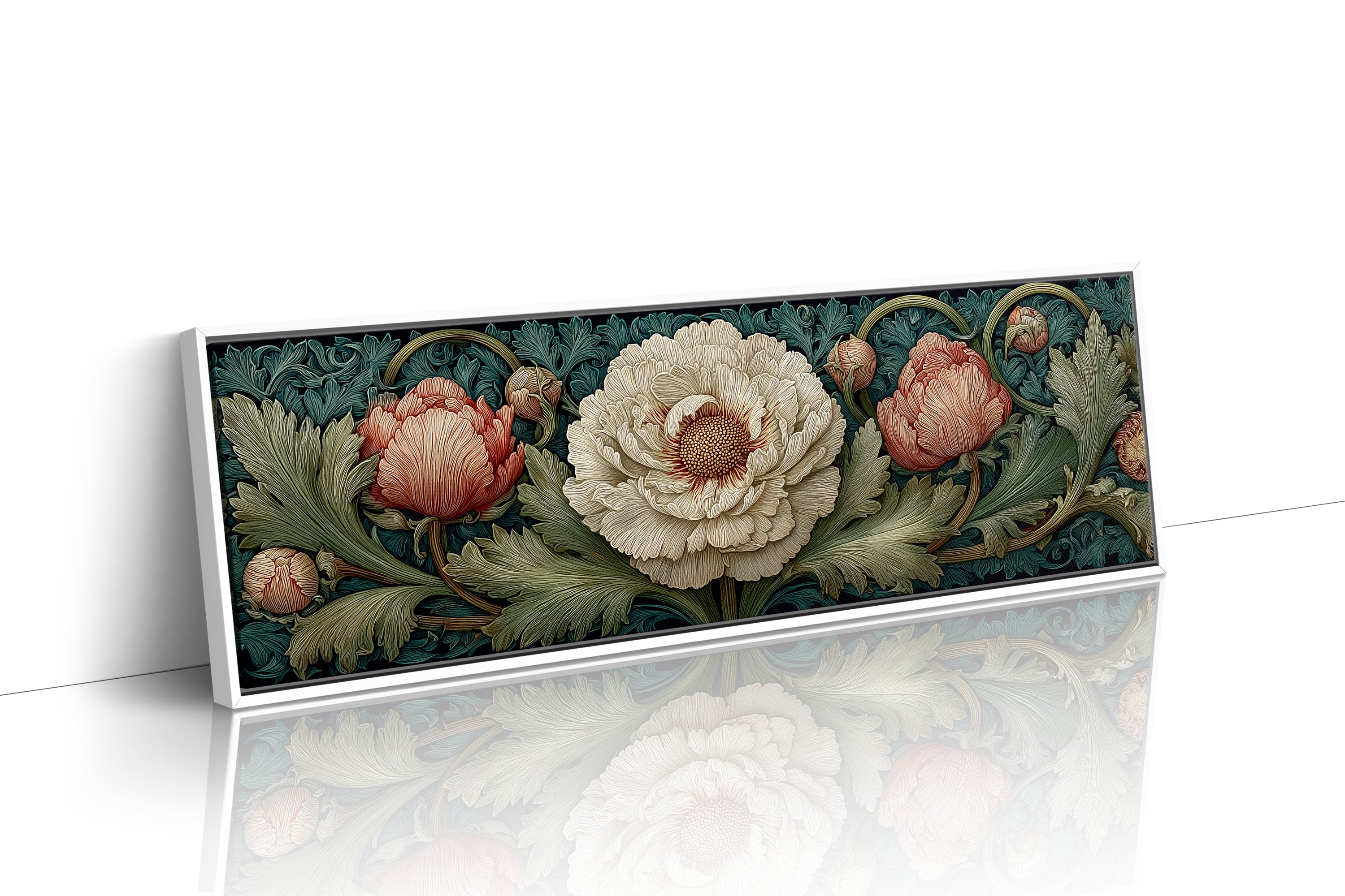 Vintage Peony Blooming Garden