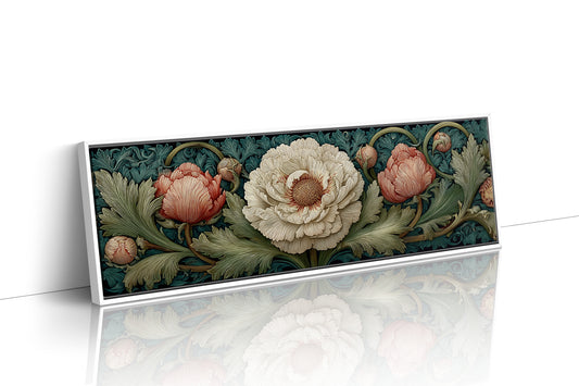 Vintage Peony Blooming Garden