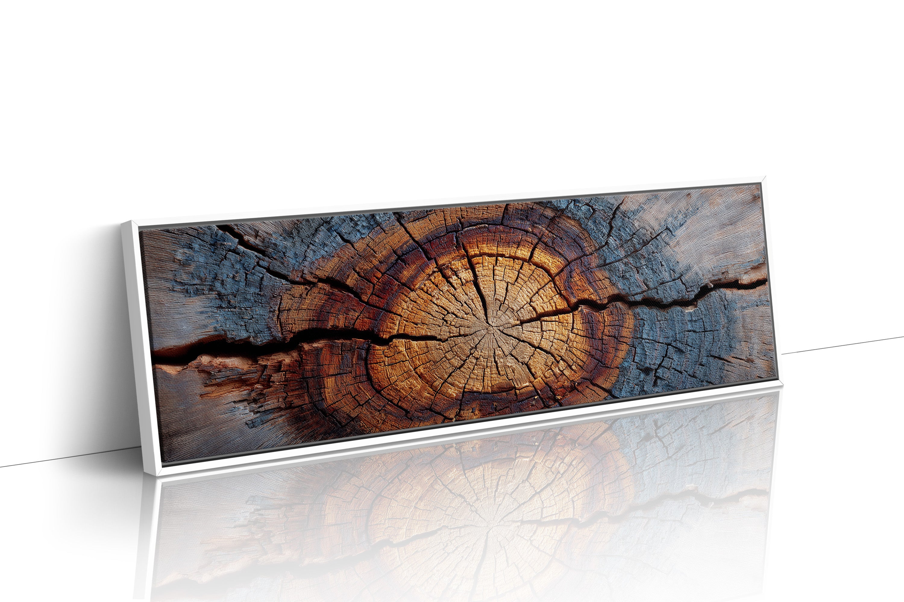 Wood Grain Tree Rings Rustic Macro Wall Art