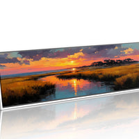 Golden Marsh Sunset Reflections