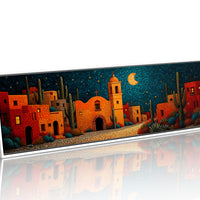 Moonlit Village of the Painted Desert