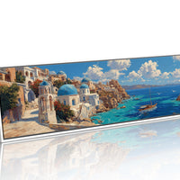 Santorini Light Over Blue Domes