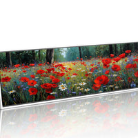 Red Blossoms Beneath the Pines