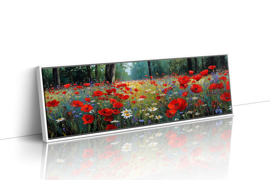 Red Blossoms Beneath the Pines