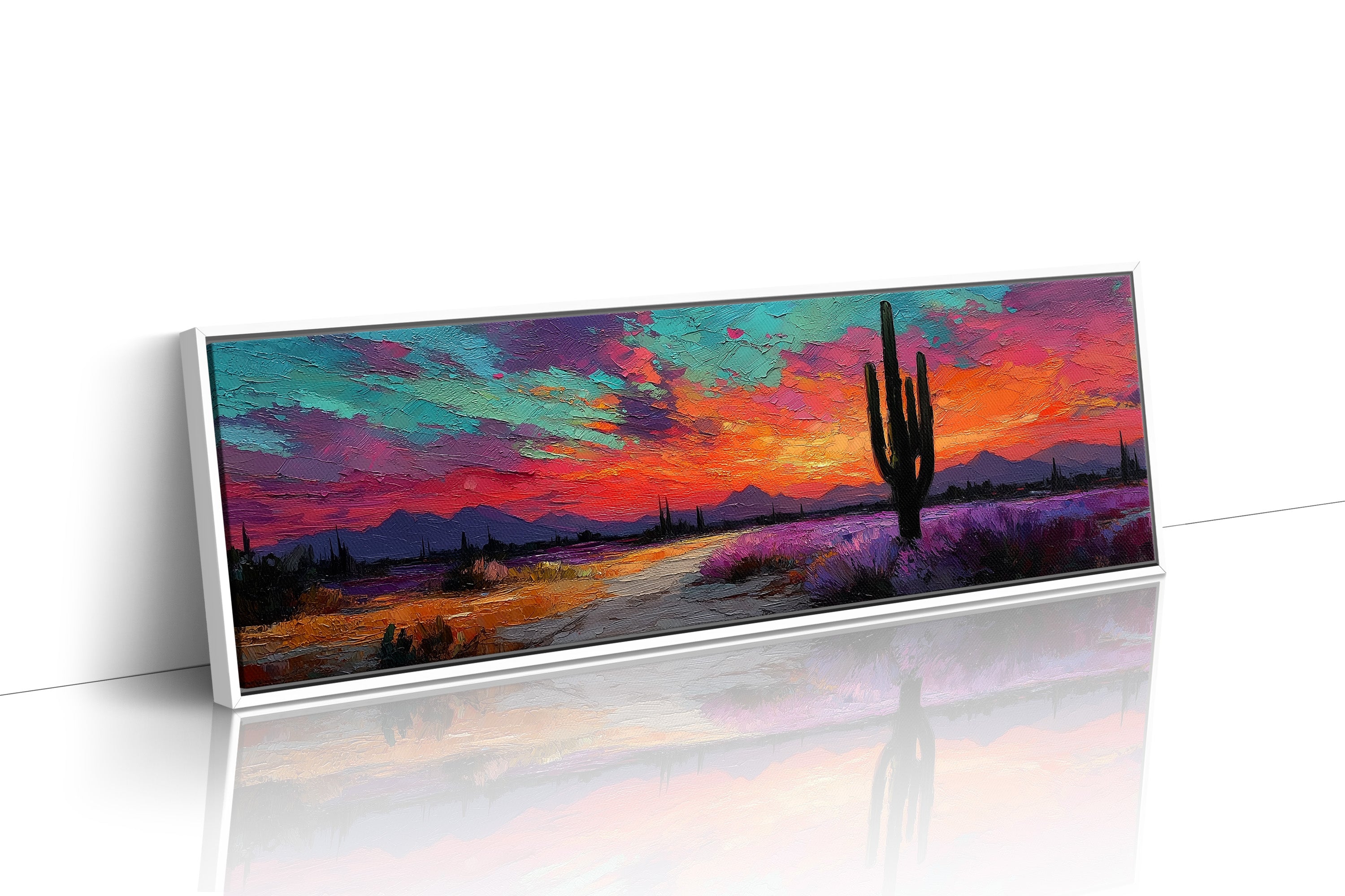 Neon Dust Over Desert Twilight