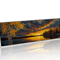 Sunset Across the Autumn Lake