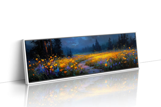 Wildflowers in the Stormlit Meadow