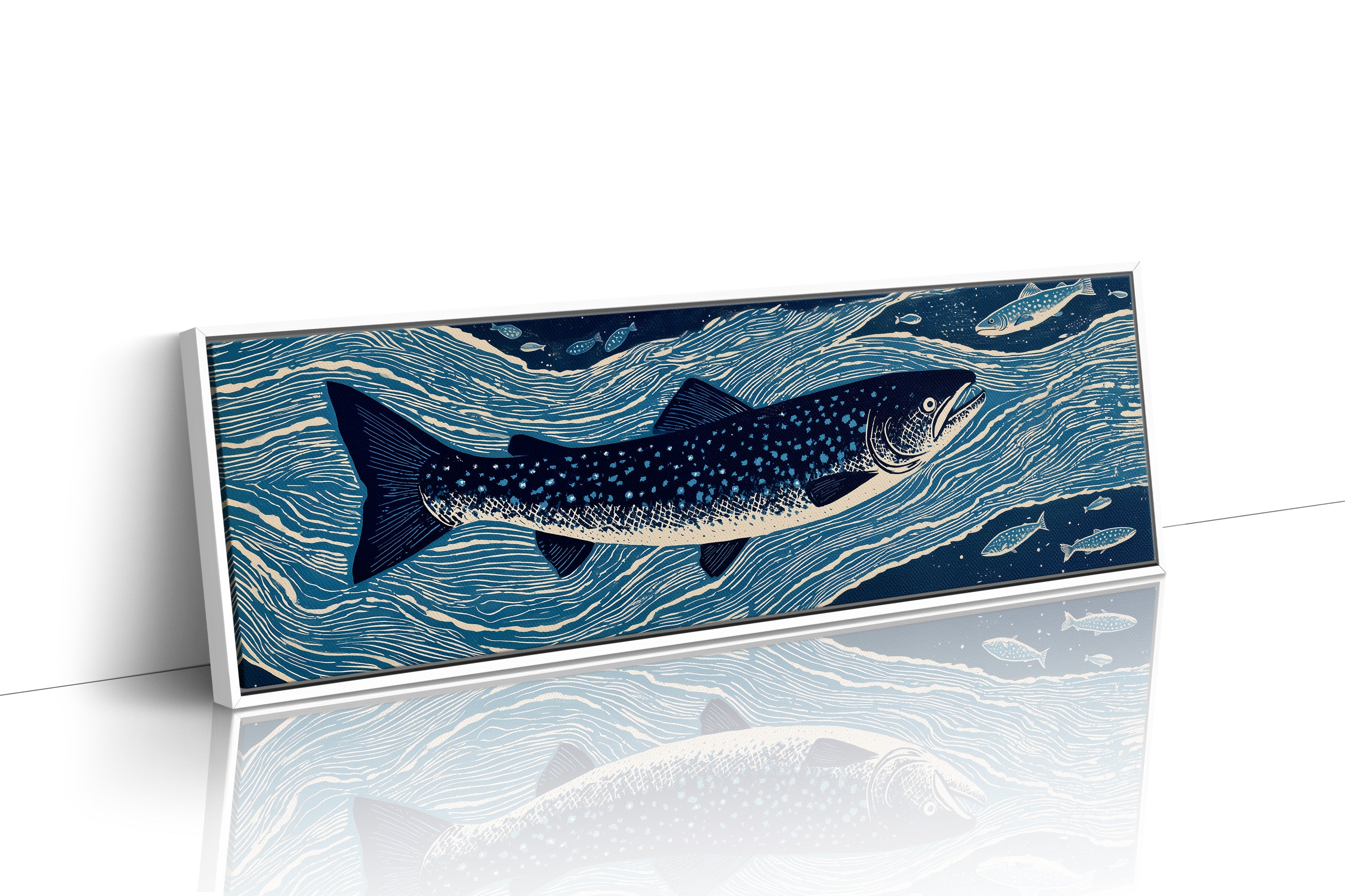 River Drift Beneath Blue Currents