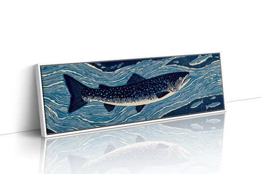 River Drift Beneath Blue Currents