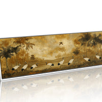 Cranes Crossing the Golden Grove