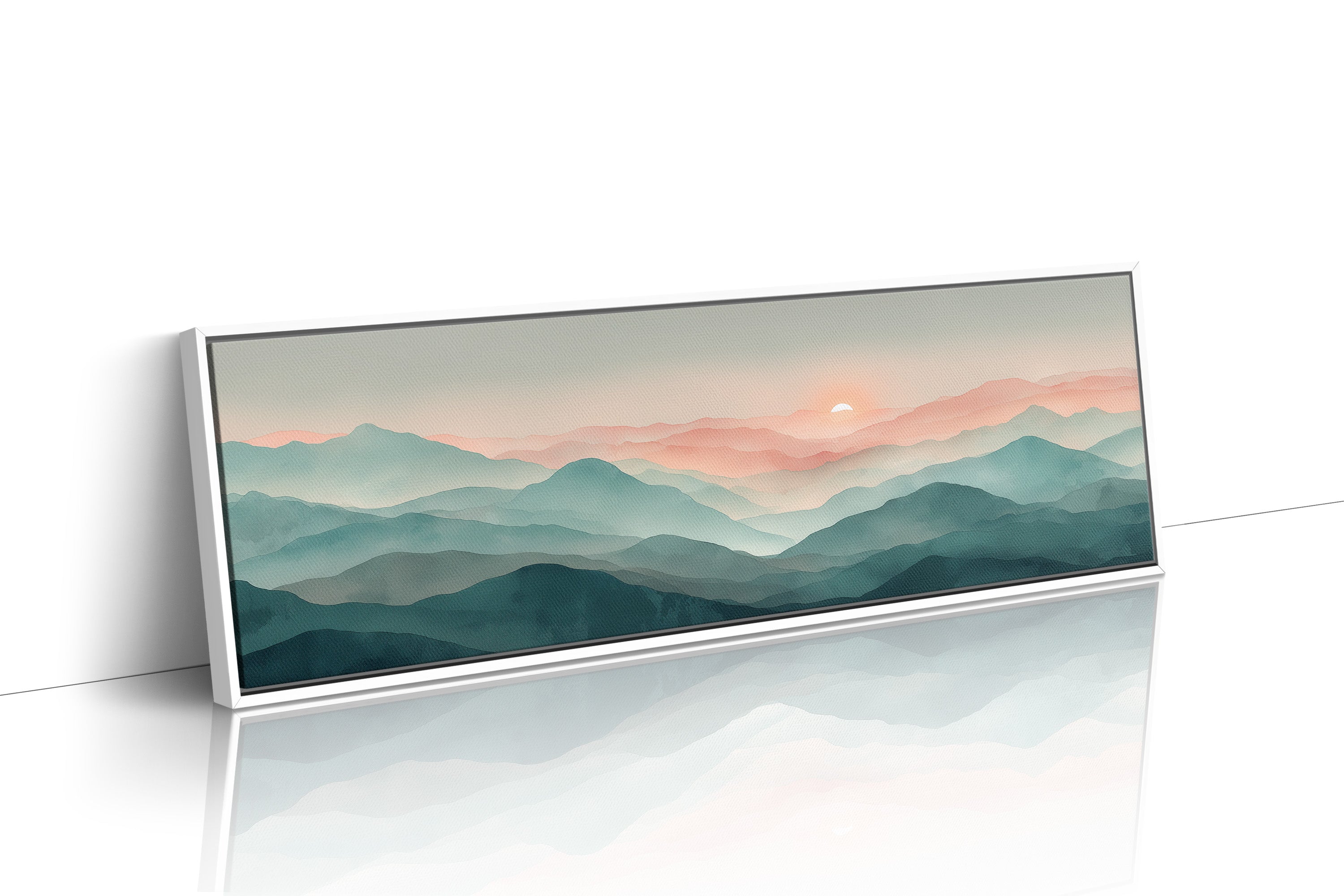 Pastel Ridges Beneath a Rising Sun