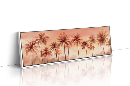 Palms in a Peach-Tinted Breeze