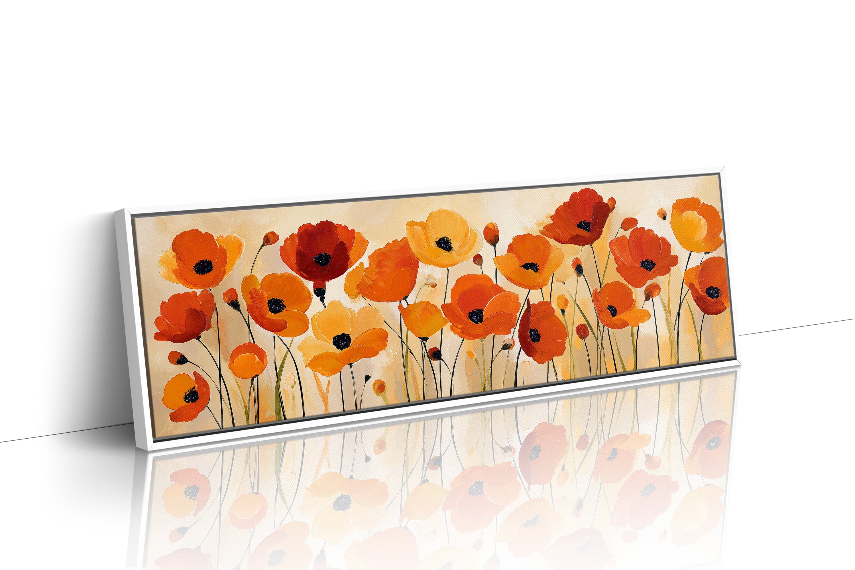 Poppies Dancing in Golden Light