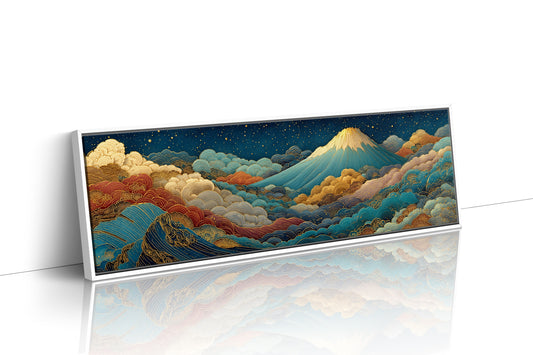 Night Sky Rising Over Gilded Clouds