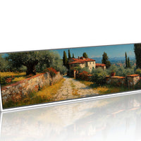 Tuscan Path Through Sunlit Olive Groves