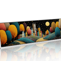 Moonlit Stroll Through the Painted Village