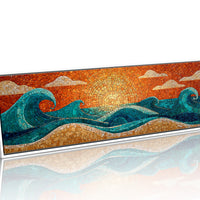 Sunrise Waves in Mosaic Light