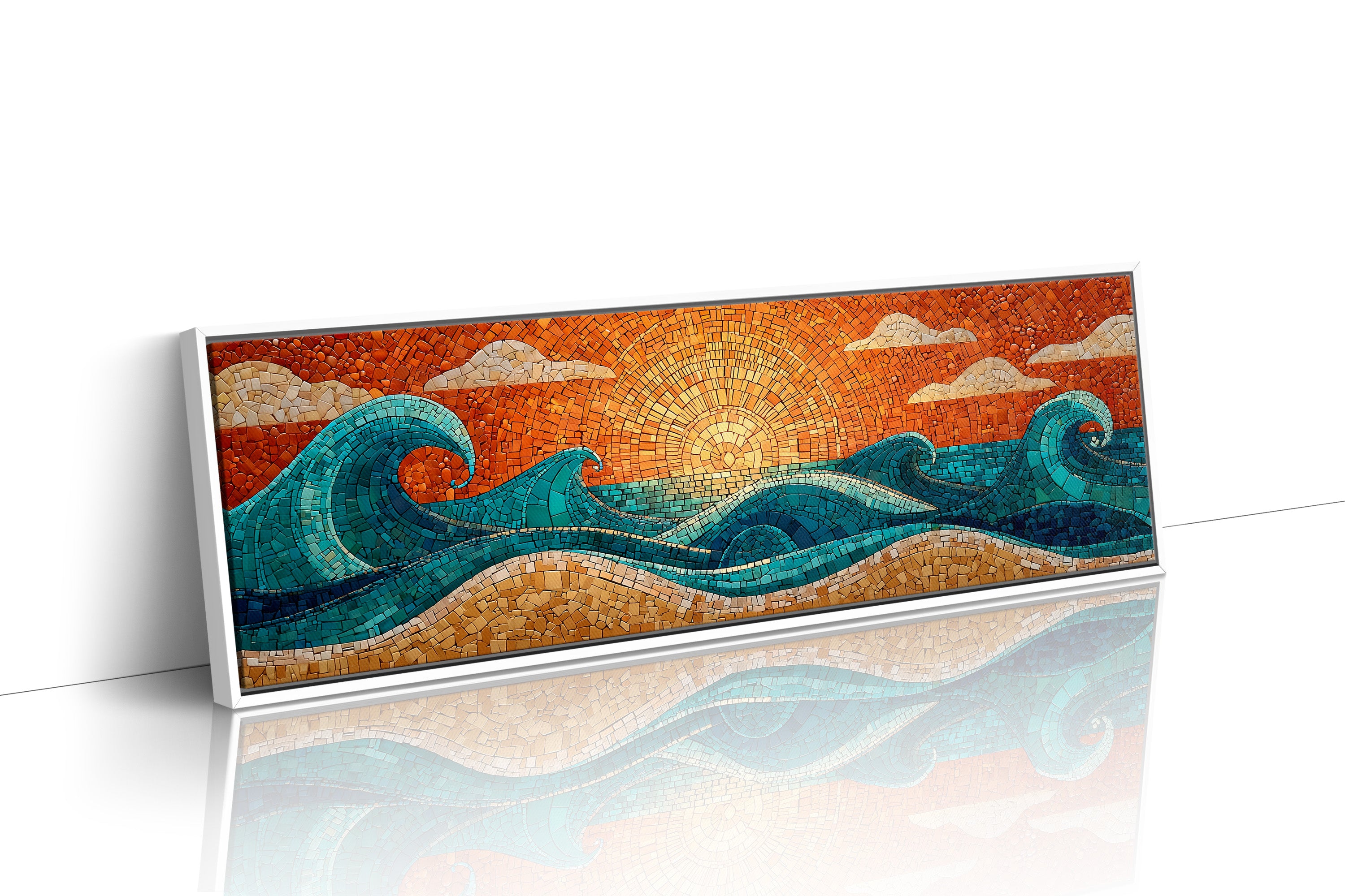 Sunrise Waves in Mosaic Light