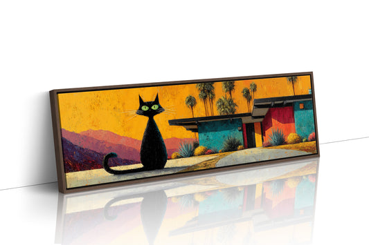 Midcentury Cat at Sunset